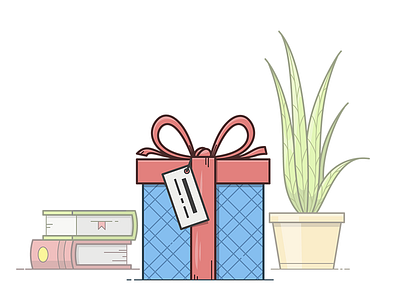 Gift Box books box gift present surprise vector