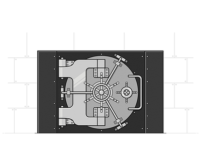Treasure Room bank gold illustration money peter room safe strongbox treasure vector wall