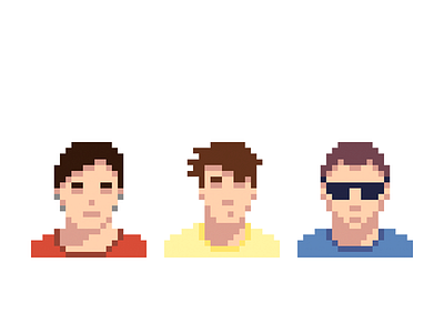 My Team avatar face fbi head people pixel pixelart team work