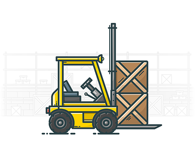 Forklift Designs Themes Templates And Downloadable Graphic Elements On Dribbble