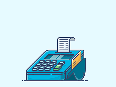 POS Terminal card check checkout credit icon illustration illustrator isometric money pos terminal