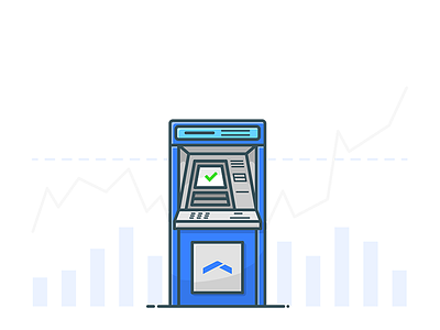 ATM Illustration atm bank credit icon illustration illustrator money terminal vector