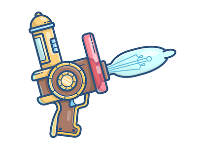 Forget-inator asset blaster forget inator forgetinator game gravity falls gun icon illustration pistol vector weapon