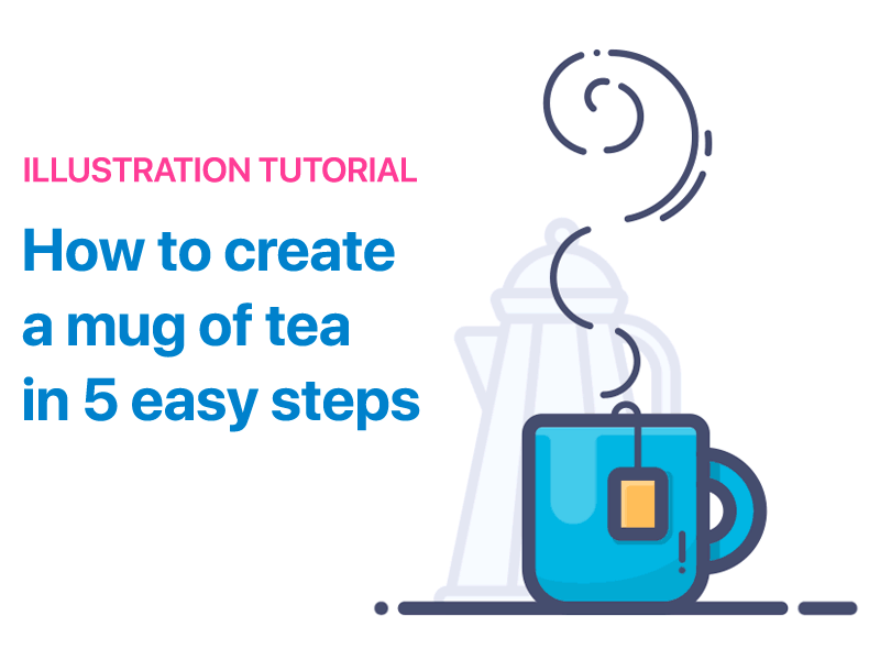 Tutorial coffee cup drawing free freebie icon draw illustration illustrator mug tea tutorial