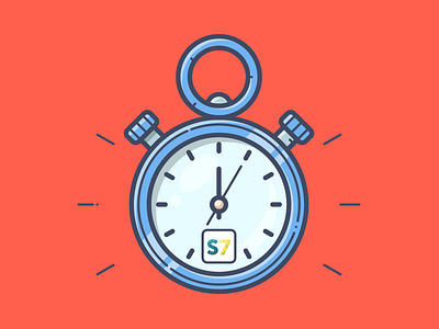 SCARCITY clock icon illustration present robot scarcity sell shopify smar7 time timer vector