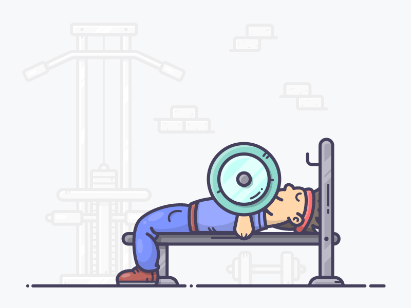 Gym by Alex Kunchevsky for OUTLΛNE on Dribbble