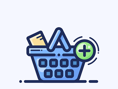 Before Checkout Upsell bag basket button buy cart icon illustration plus product shop store