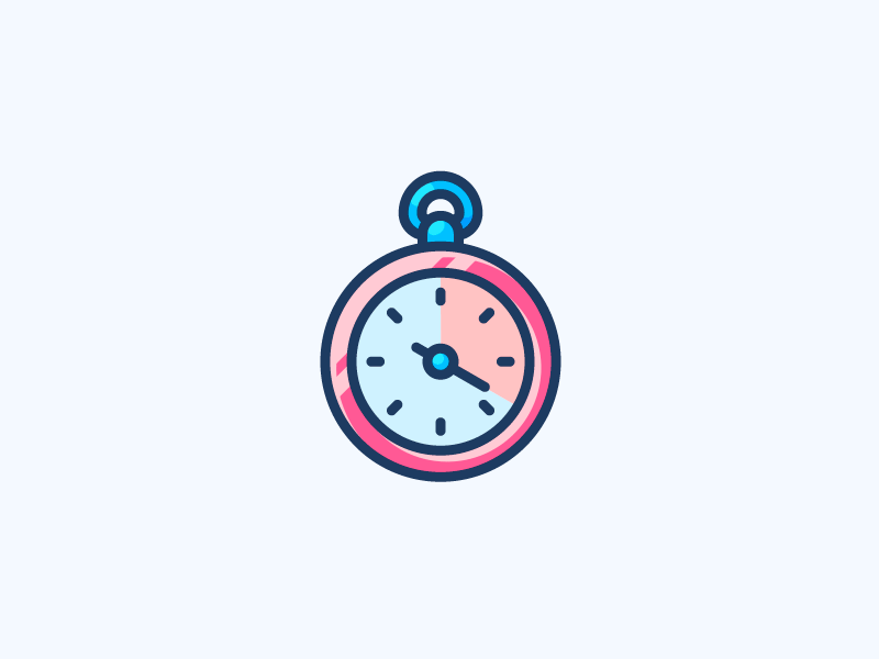 Timer alarm animation anounce call clock icon illustration loading loop motion outline page sounds stop watch stopwatch time timer vector watch web