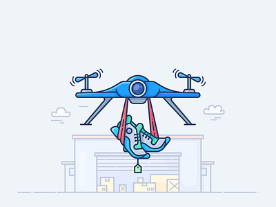 How To Quickly Launch Dropshipping Business With Shopify article blog boots business drone dropshipping house icon illustration launch outline post shoes shop shopify store theme vector wordpress