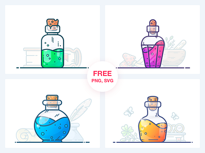 Download Potion Bottle Designs Themes Templates And Downloadable Graphic Elements On Dribbble