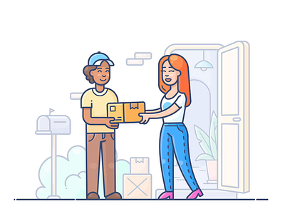 Delivery animation commerce courier delivery design dropshippihg e commerce fast icon illustration lottie motion onboarding online outline shop shopify store svg web