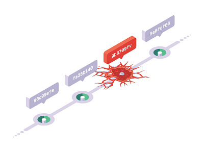 Release Tracking git isometric lava