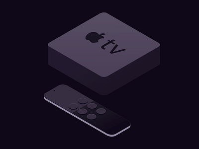 Apple Tv apple tv isometric