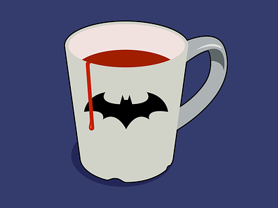 Tomato juice batman blood illustrator juice mug tomato