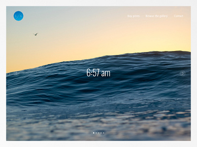 003 Landing Page 003 dailyui landingpage page photography surf water web