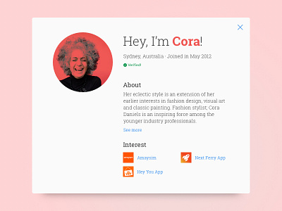 006 User Profile 006 dailyui profile user