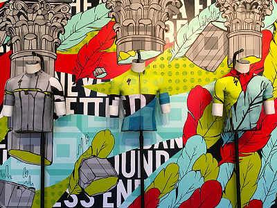 WILD HEARTED - Mural graphic illustration mural