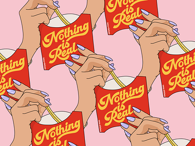 Nothing is real design illustration vector