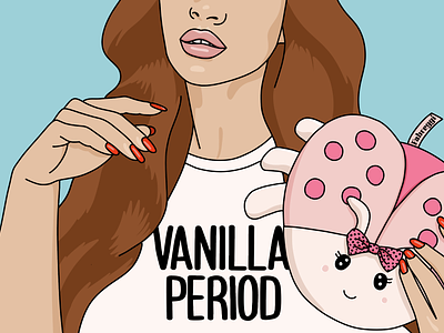 Vanilla period illustration for packaging design graphic design illustration vector