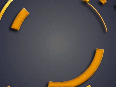 Rings rotating circles shape layers polar coordinates metal gradient after affects