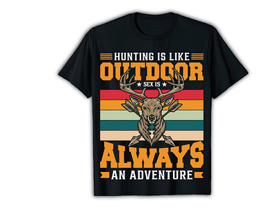 My Latest Project Is A Hunting  T-shirt Design, T-shirt Design.