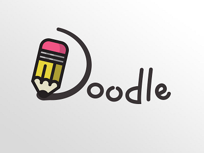 D is for Doodle doodle exercise logo pencil side project