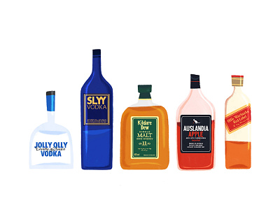 Just for fun! Alcohol alcohol alcohol branding alcohol packaging alcoholic annie the musical bottle design brand design brand illustration editorial illustration illustration illustrator just for fun packaging illustration prop design puns vis dev visual development vodka whisky