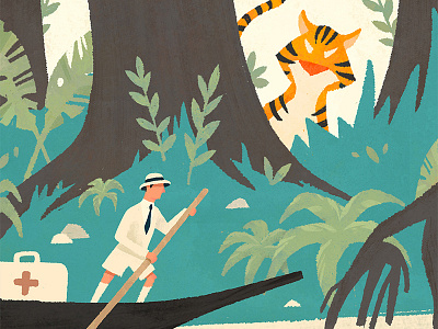 Peek-a-boo! borneo fauna flora jungle sos tiger