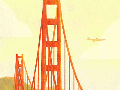 San Francisco california morning poster retro san francisco tourism travel travel poster