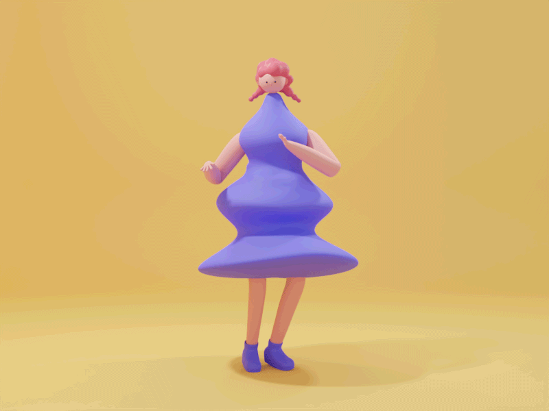 Dancing Girl 3danimation blender character