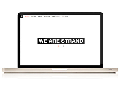 Strand design theme web