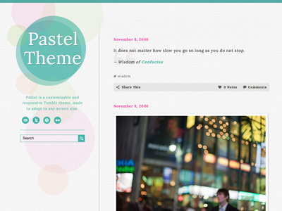 Pastel Tumblr Theme blog pastel theme tumblr