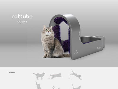 Cattube Concept Inspired by dyson adobe graphic design product design