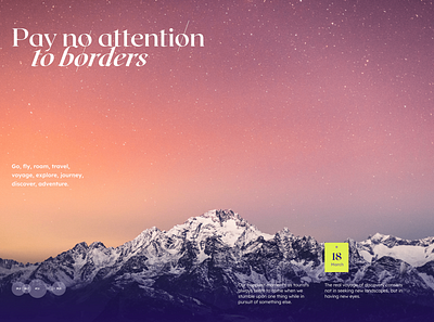 Borderless (Part of WorldDiary Travel App) adobe design graphic design product design typography ui