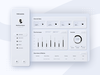 Neumorphism Dashboard