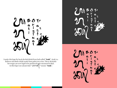 Arak Bali bali branding design graphic design logo