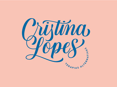 Cristina Lopes Logo branding design graphic design lettering lettering artist logo typography vector