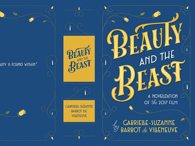 Beauty And The Beast: Book Cover book book cover book cover design design graphic design handlettering illustration lettering lettering artist typography vector