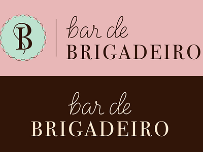 Bar de Brigadeiro Horizontal Logotype