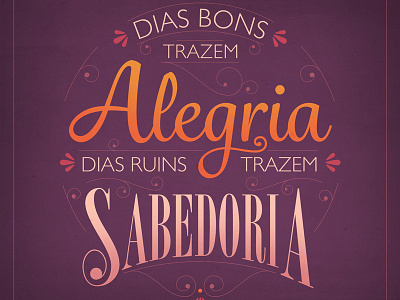 Frases pela Jornada No. 2 lettering social media typography