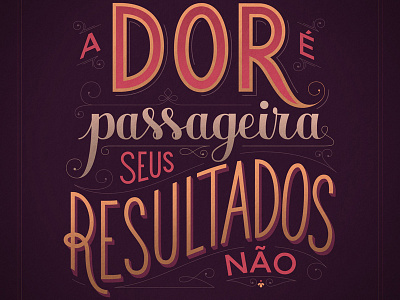 Frases pela Jornada No. 3 lettering social media typography