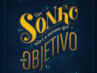 Frases pela Jornada No. 4 lettering social media typography