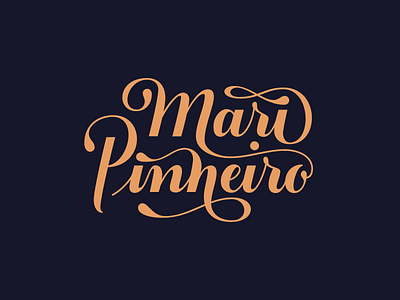 Logotype - Mari Pinheiro branding graphic design lettering logo logotype translator typography writer