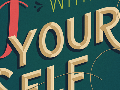 Be Gentle With Yourself handlettering illustration inspiration lettering typography