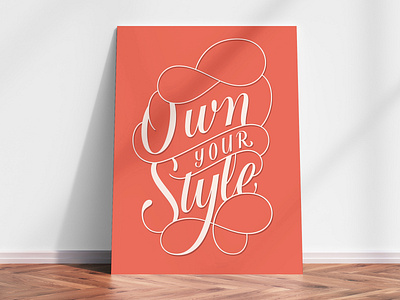 Own Your Style goodtype illustration lettering lettering artist own your style postcard poster poster design typography