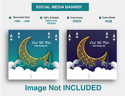Eid Card Social Media Banner Design adobe illustrator adobe photoshop background removal banner billboard brochure business card clipping path facebook cover flyer graphic design id card instagram post label and packaging logo photo editing poster social media banner social media post ui