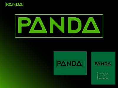 Panda Company Logo Brand Design