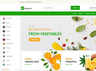 MyGrocery.lk cms responsive designing responsive website ui ux web app web designing web development