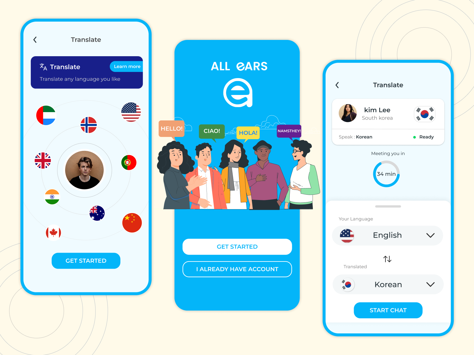 ALL EARS Language Translation app 🇮🇳 by Shriya Reddy on Dribbble
