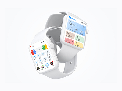 Google Pay iwatch ⌚️ | Redesign Concept branding experiment google pay redesign googlepay gpay interface iwatch iwatchgpay payment ui uiux